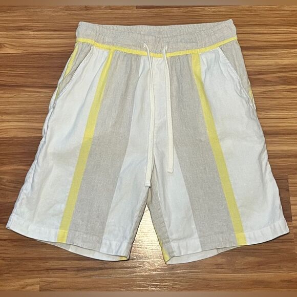 Zara linen and cotton blend Bermuda shorts size small - Picture 1 of 7